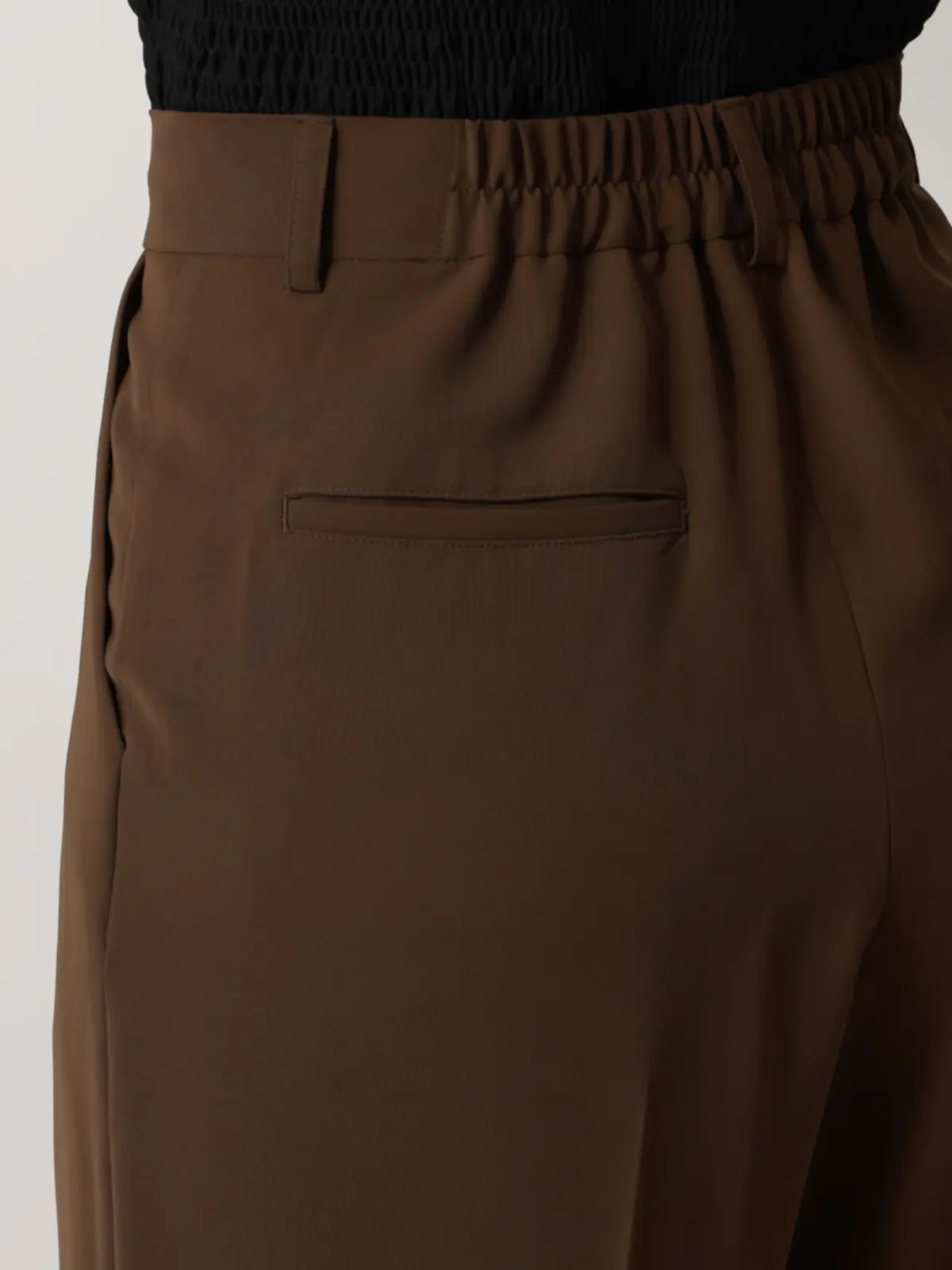 【2／23　23:59までWEB先行販売中】CIS.／ストレートパンツ／無地 ブラウン 34(5号）