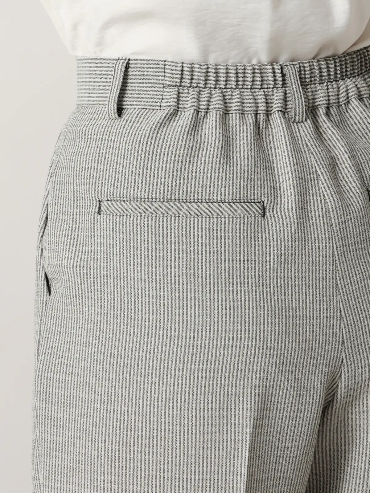 【2／23　23:59までWEB先行販売中】CIS.／ストレートパンツ／ストライプ ブラック 34(5号）