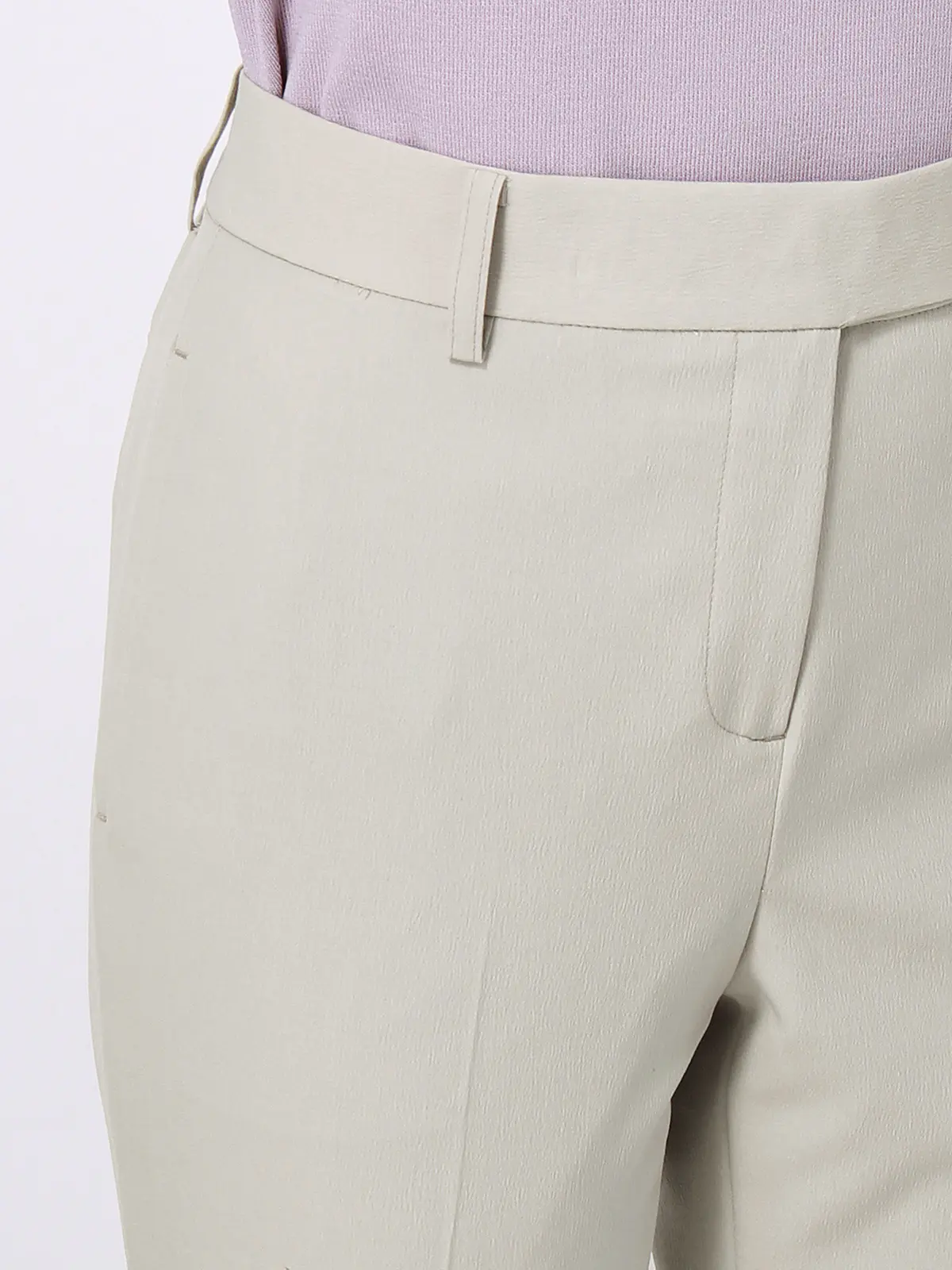 【訳アリ商品】テーパードパンツ/ウォッシャブル/抗菌/防臭/撥水/リネンライク/無地 ベージュ 36(7号)