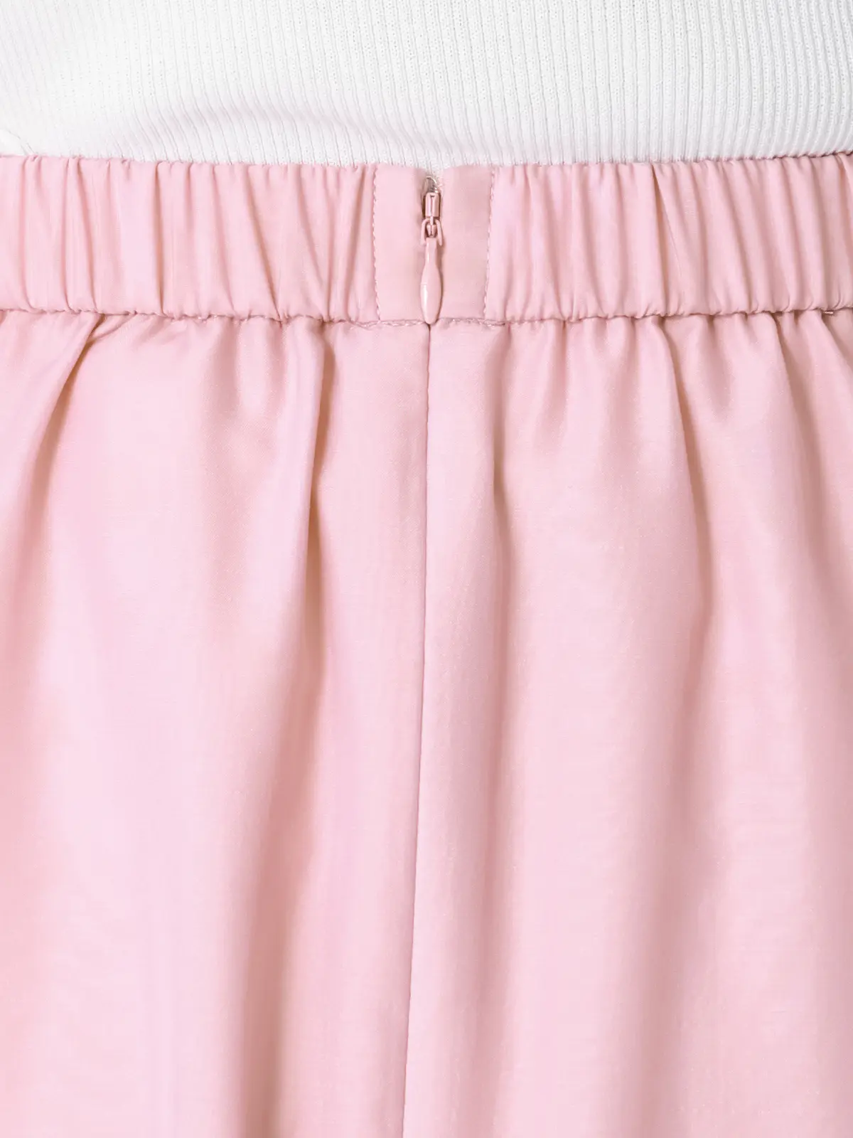 CHANTOWA／シアーフレアスカート／ハンドウォッシュ／シアースパンローン／無地 ピンク 38(9号）