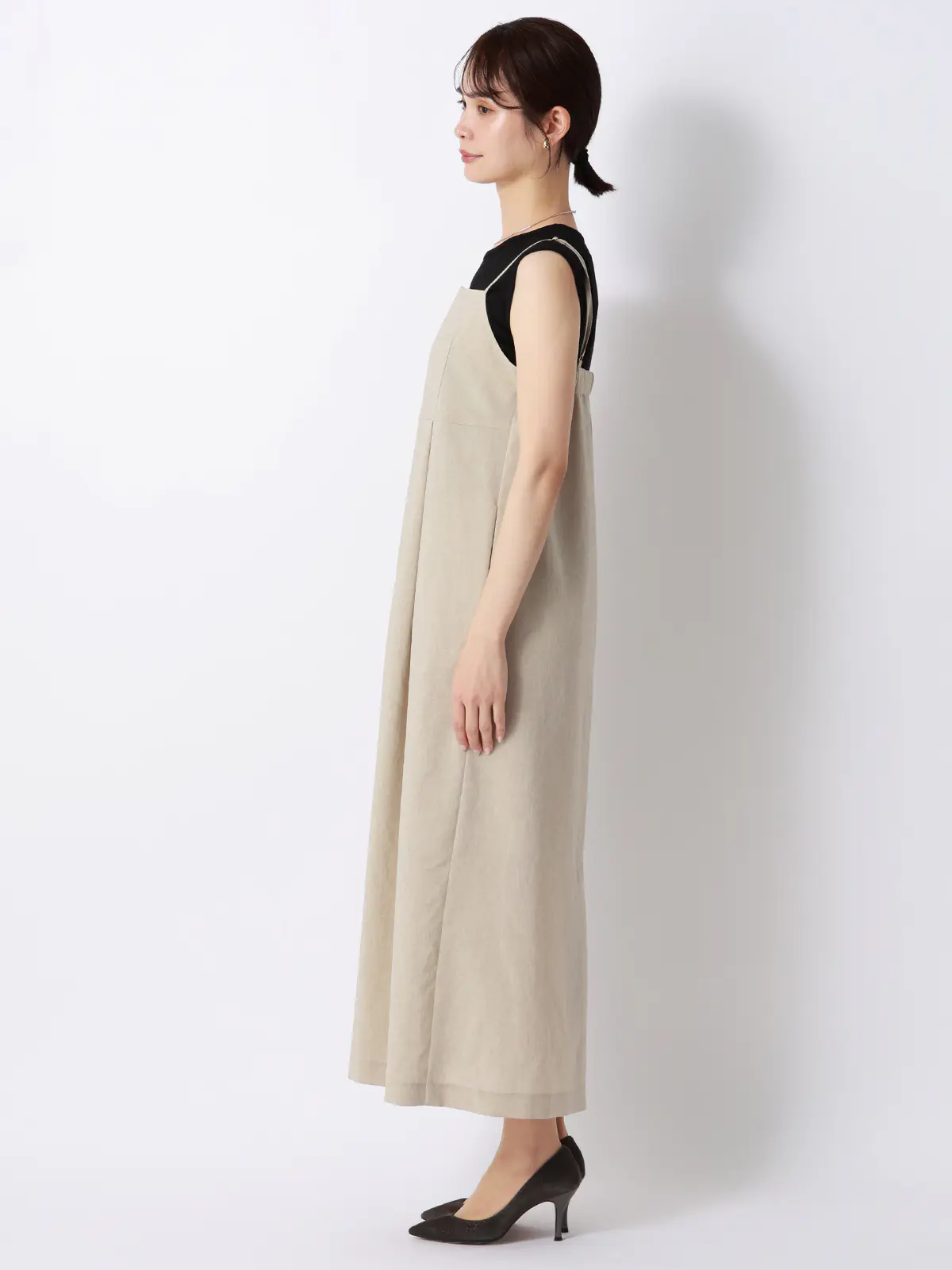 キャミワンピース／ウォッシャブル／UVカット／BREEZE COOL／無地／BIYORI UP ベージュ 38(9号）