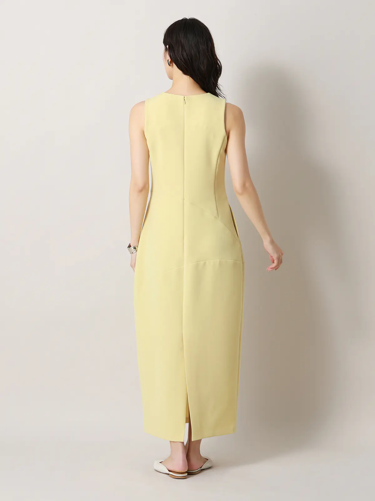 【2／23　23:59までWEB先行販売中】CIS．／アシンメトリックドレス イエロー 34(5号）