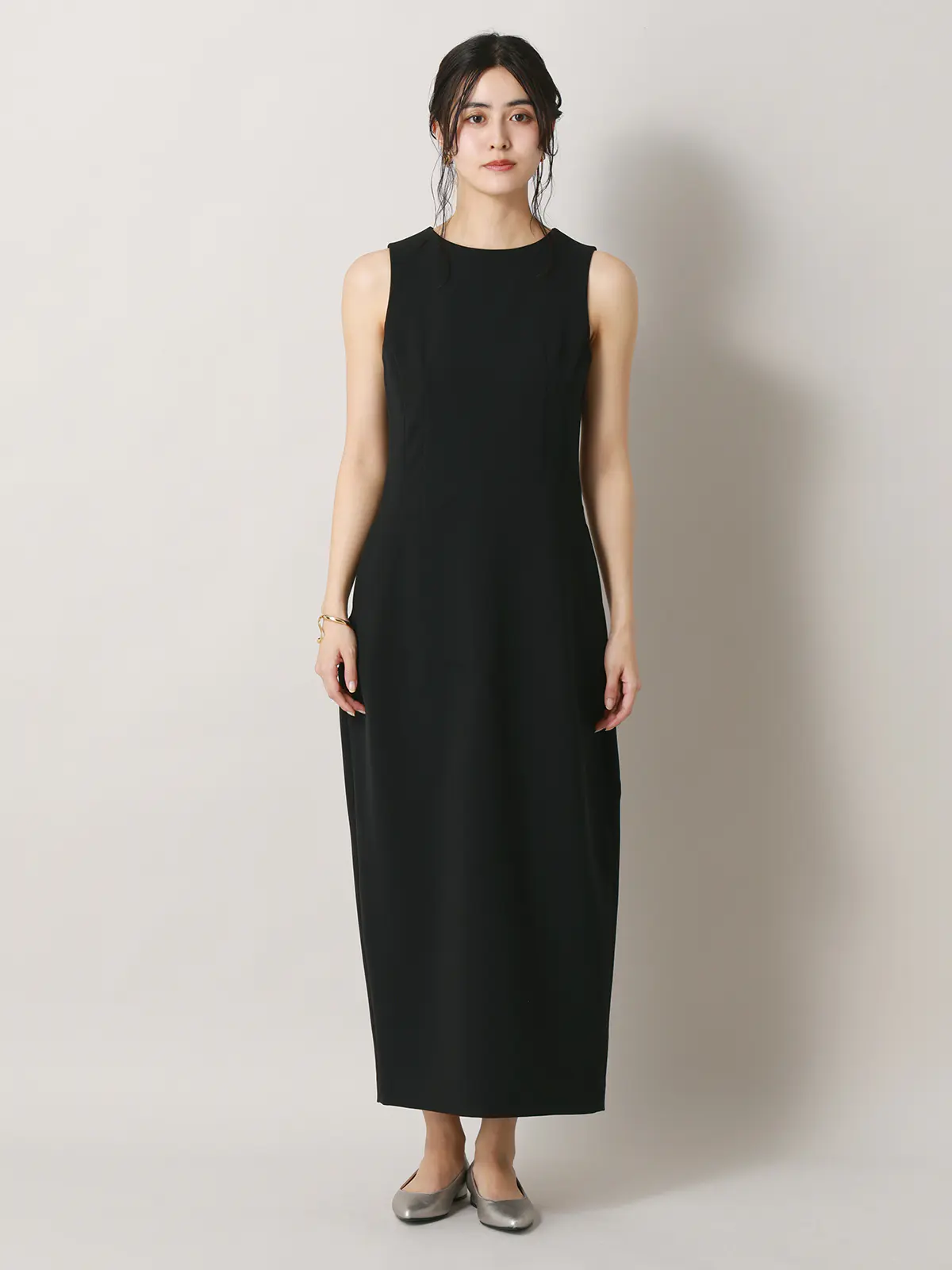 【2／23　23:59までWEB先行販売中】CIS．／アシンメトリックドレス ブラック 34(5号）