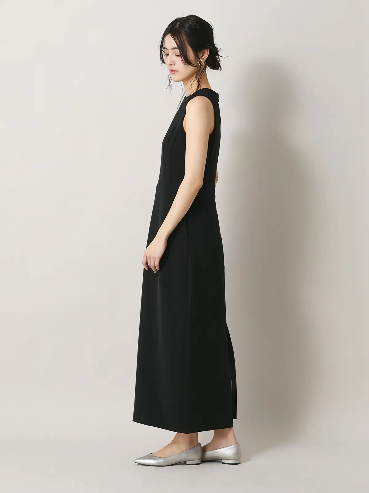 【2／23　23:59までWEB先行販売中】CIS．／アシンメトリックドレス ブラック 34(5号）