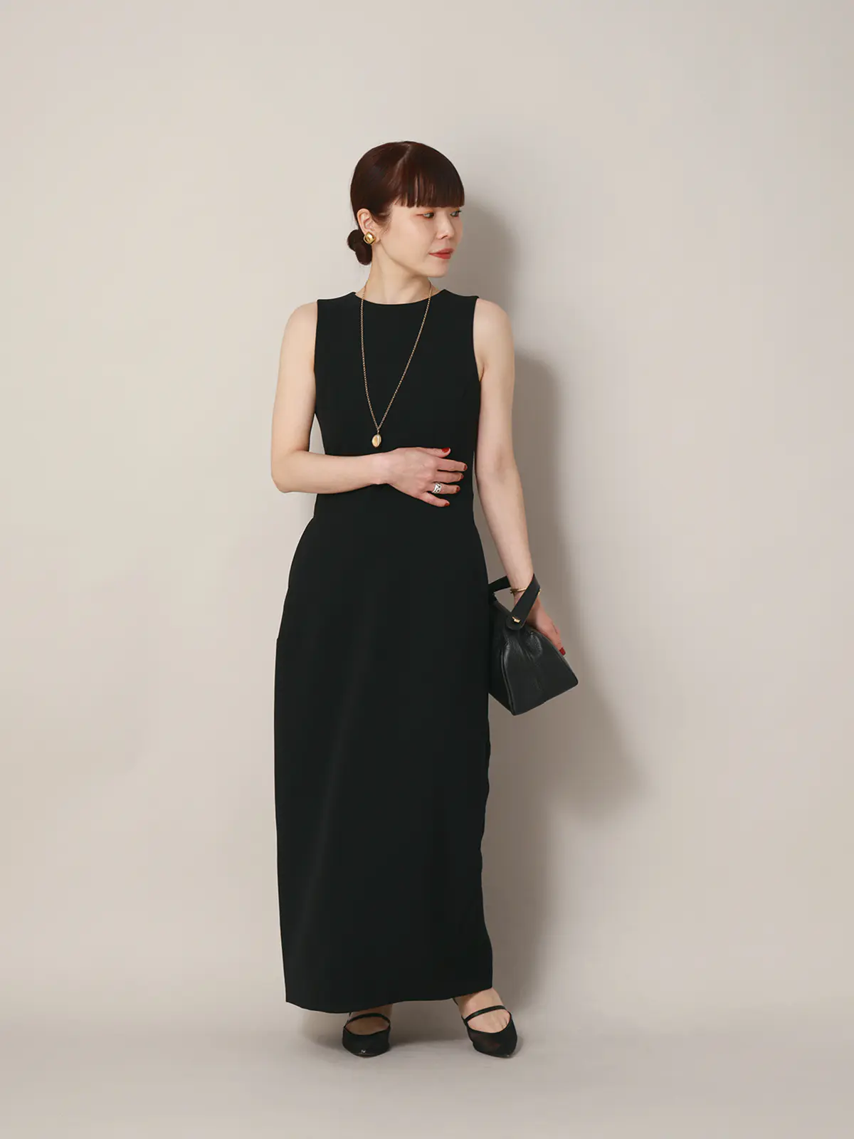 【2／23　23:59までWEB先行販売中】CIS．／アシンメトリックドレス ブラック 34(5号）