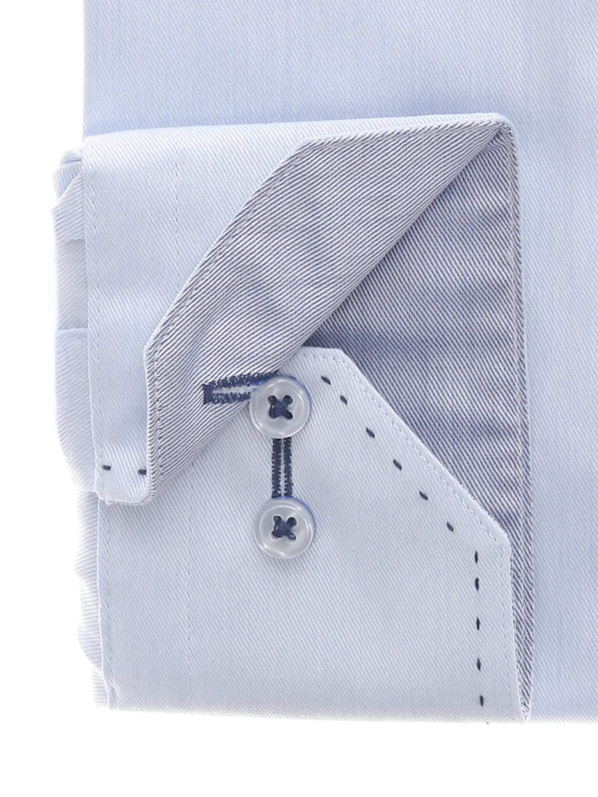 ワイシャツ／長袖／ノンアイロン／形態安定／ワイドカラー／織柄／BASIC／ドレスシャツ サックス 首周り:37cm,裄丈:80cm