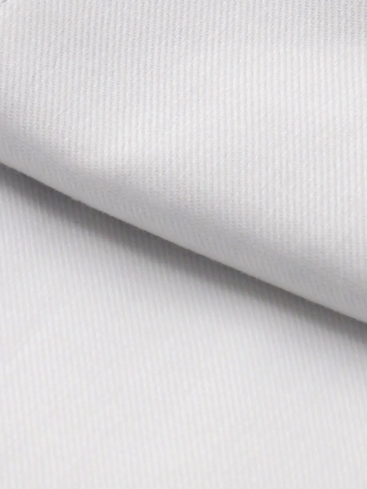 ワイシャツ／長袖／ノンアイロン／形態安定／ボタンダウンカラー／織柄／BASIC／ドレスシャツ ホワイト 首周り:37cm,裄丈:80cm