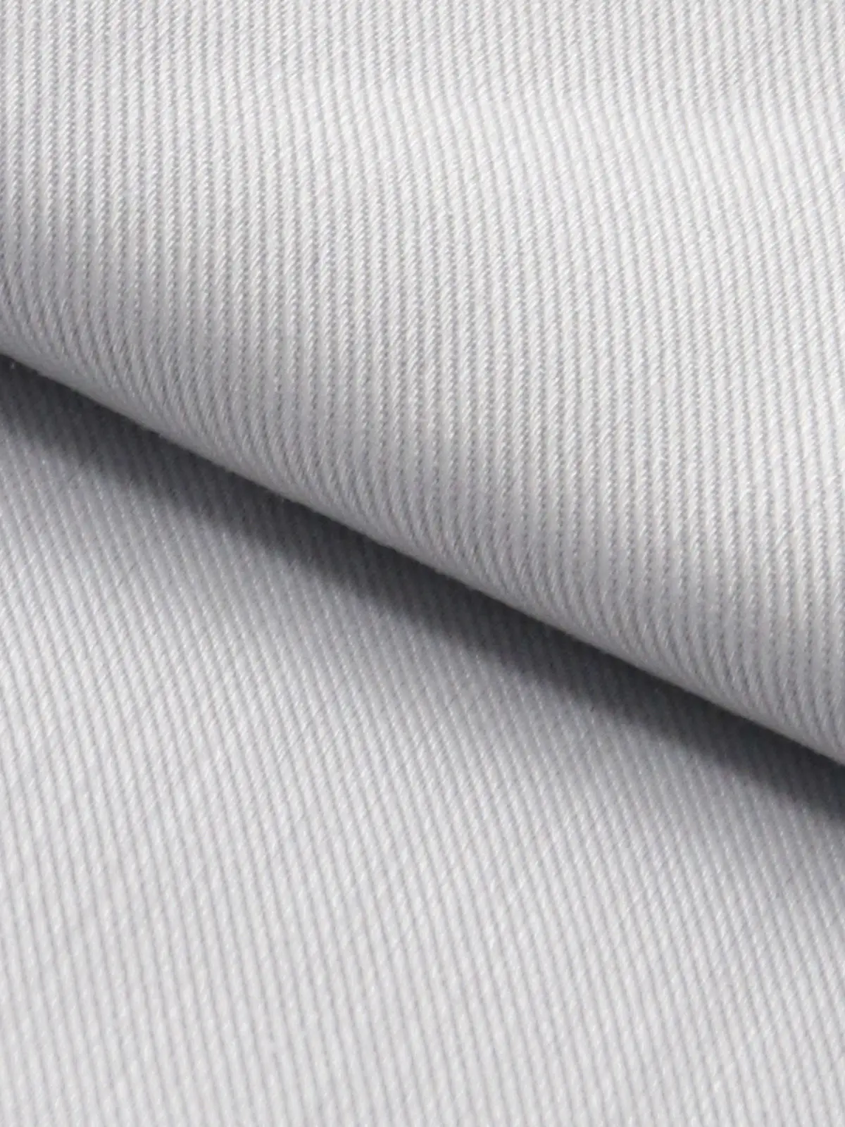 ワイシャツ／長袖／ノンアイロン／形態安定／ボタンダウンカラー／織柄／BASIC／ドレスシャツ ライトグレー 首周り:37cm,裄丈:80cm