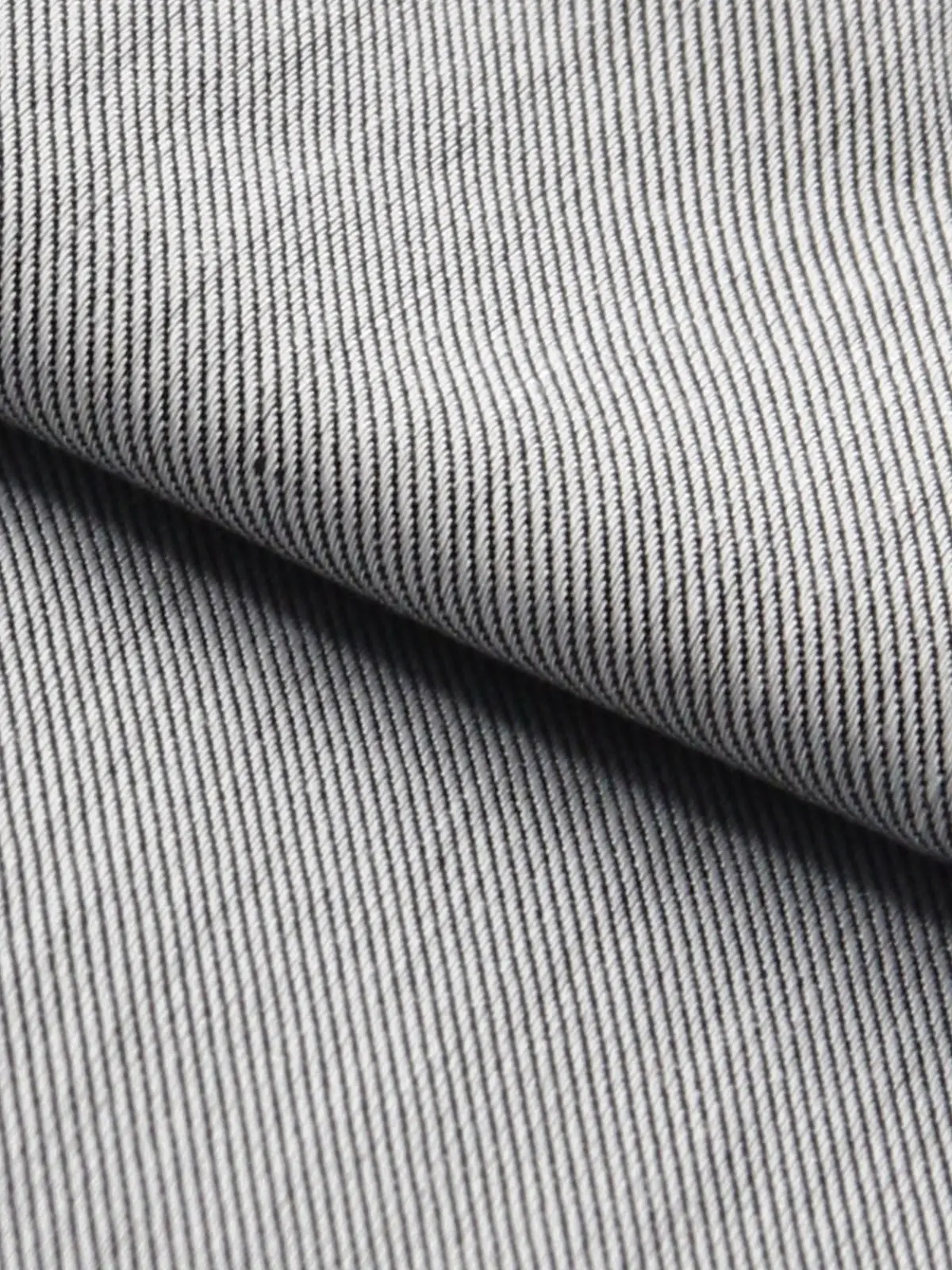 ワイシャツ／長袖／ノンアイロン／形態安定／ボタンダウンカラー／織柄／BASIC／ドレスシャツ グレー 首周り:37cm,裄丈:80cm