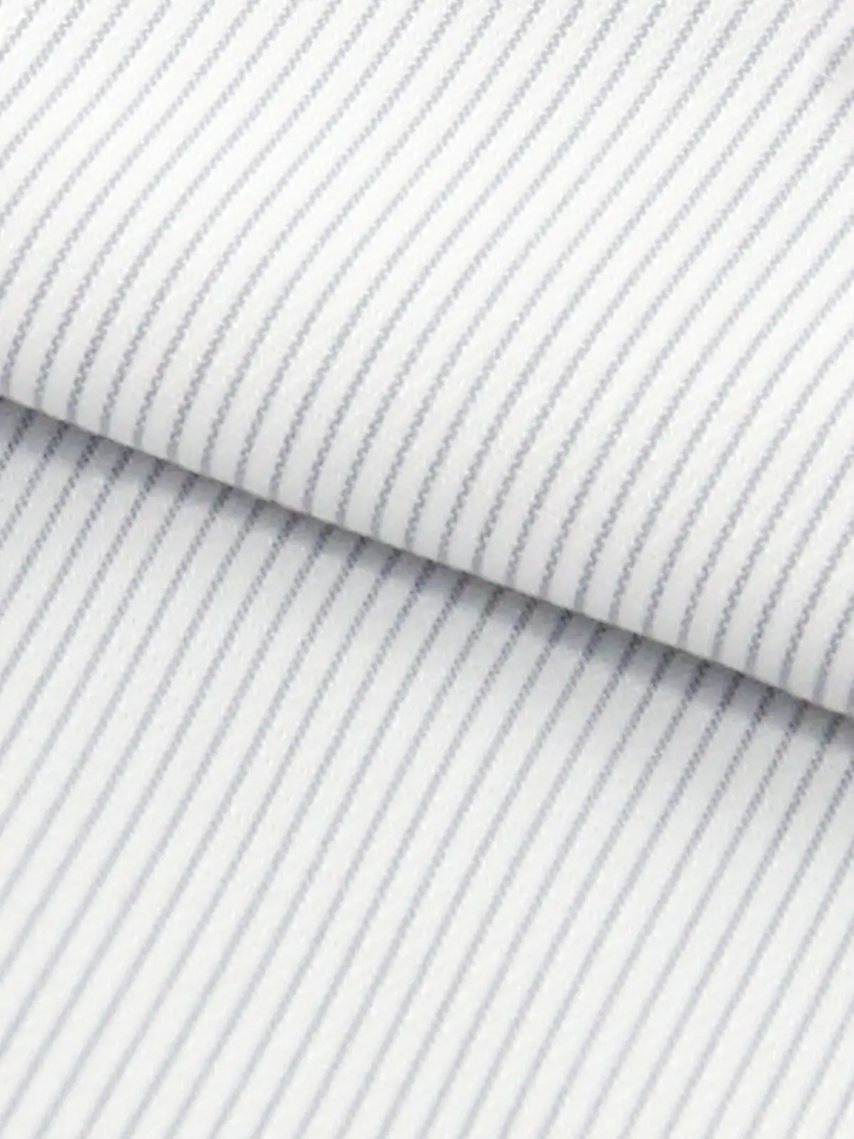 ワイシャツ／長袖／ノンアイロンストレッチ／3BLOCK／ワイドカラー／BASIC／ドレスシャツ グレー 首周り:37cm,裄丈:80cm