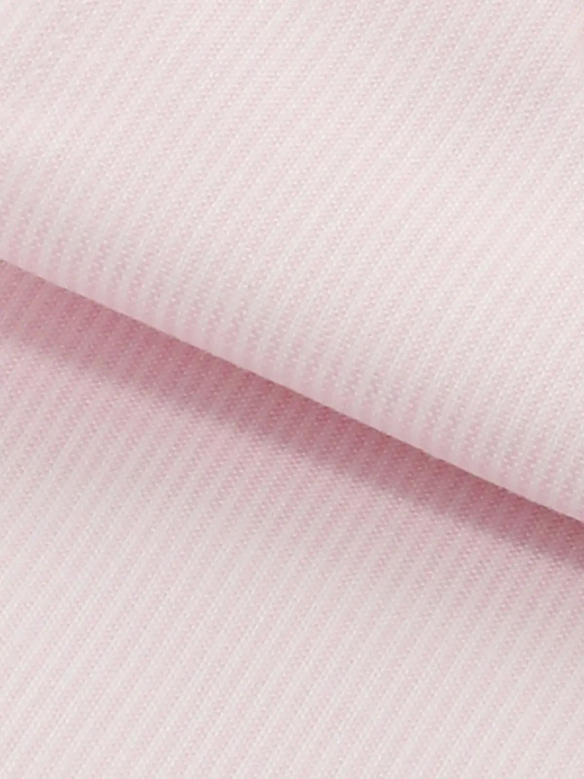 ワイシャツ／長袖／ノンアイロンストレッチ／3BLOCK／ワイドカラー／BASIC／ドレスシャツ ピンク 首周り:37cm,裄丈:80cm