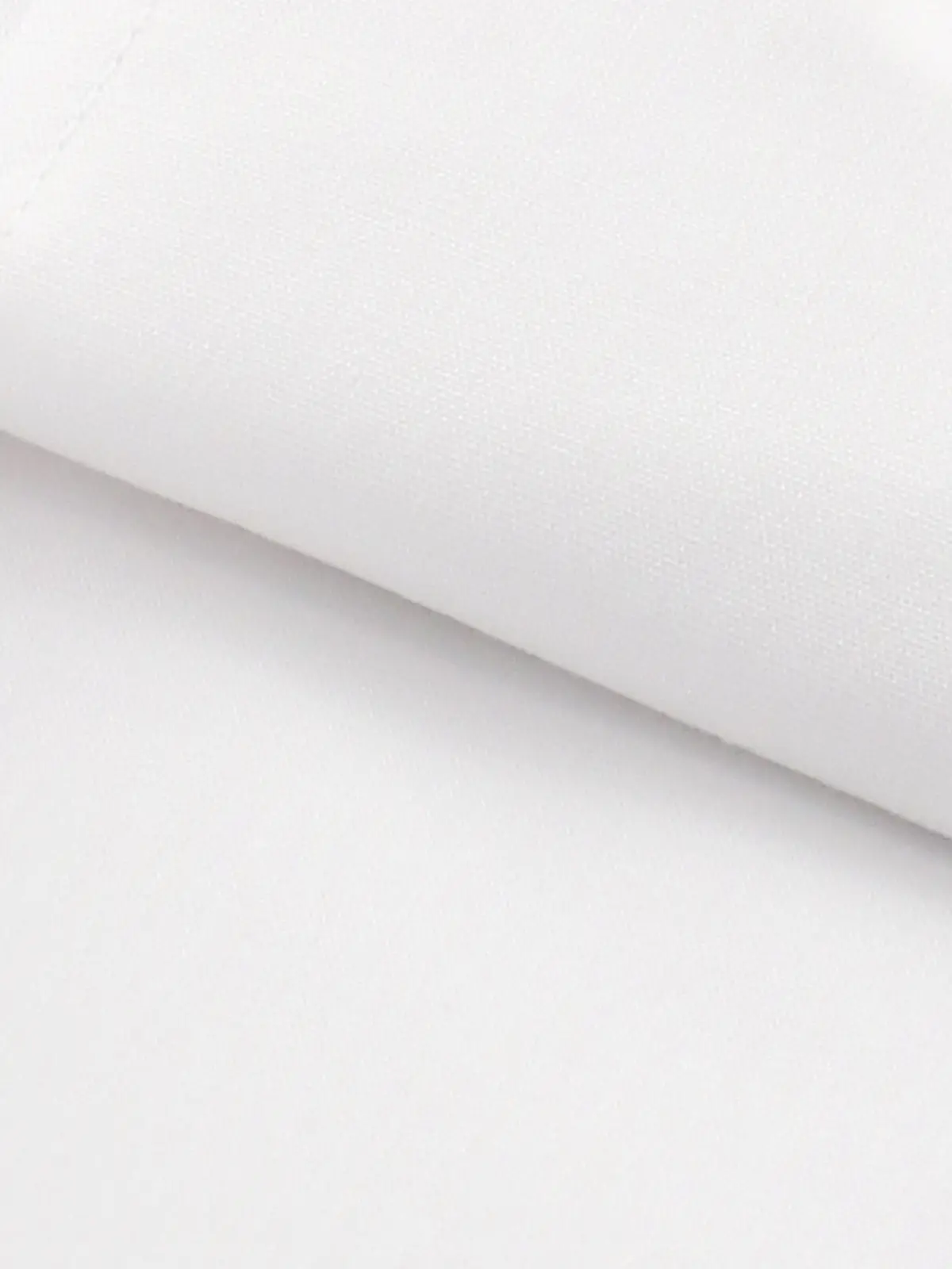 ワイシャツ／長袖／ノンアイロン／形態安定／レギュラーカラー／無地／BASIC／ドレスシャツ ホワイト 首周り:37cm,裄丈:80cm