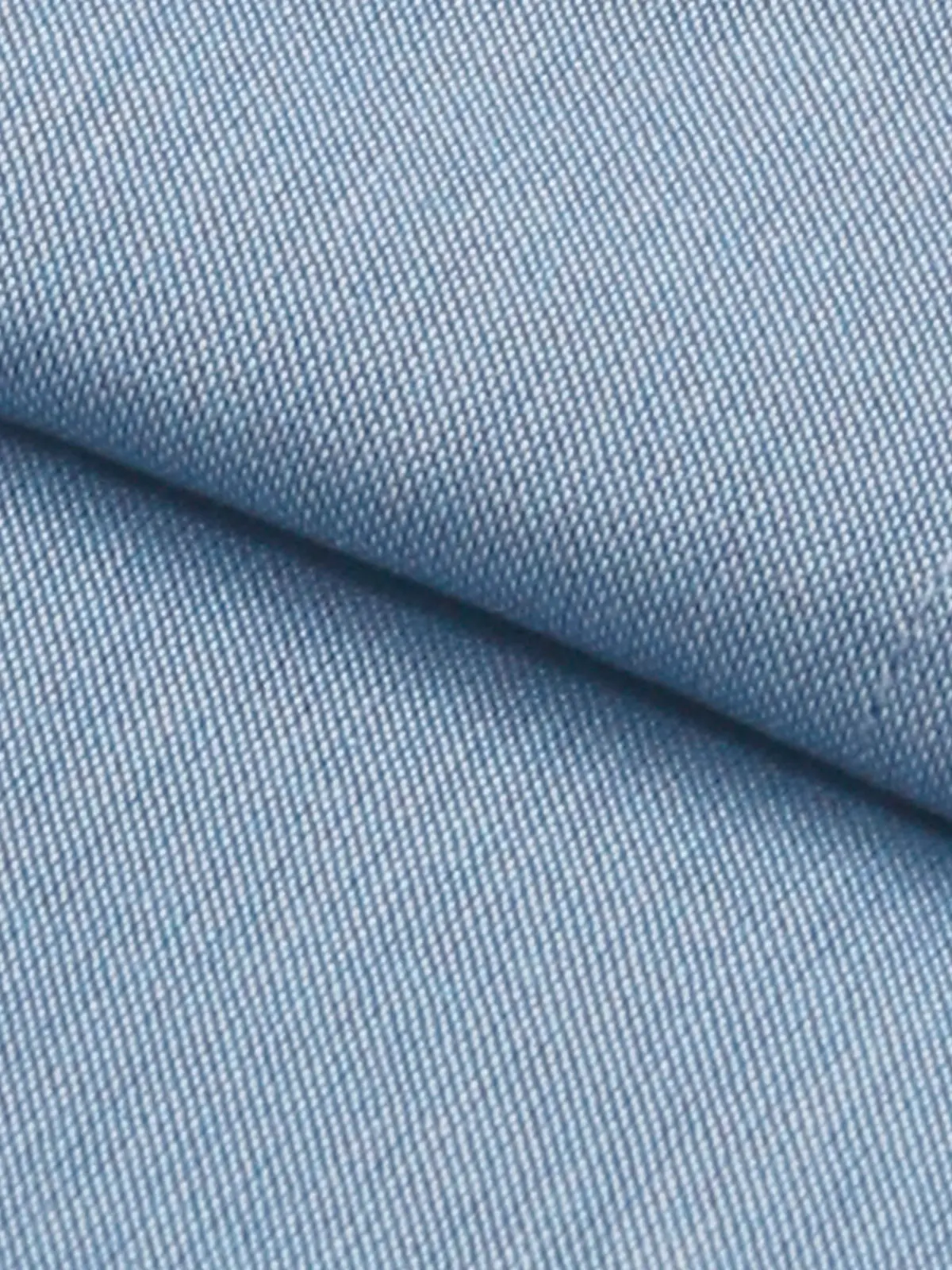 ワイシャツ／長袖／ボタンダウンカラー／ノンアイロン／形態安定／無地／BASIC／ドレスシャツ サックス 首周り:43cm,裄丈:86cm