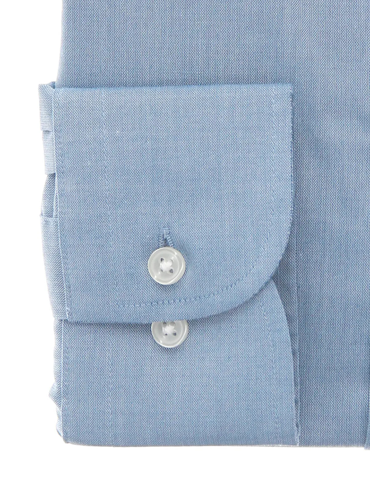 ワイシャツ/長袖/タブカラー/ノンアイロン/形態安定/無地/BASIC/ドレスシャツ サックス 首周り:37cm,裄丈:80cm