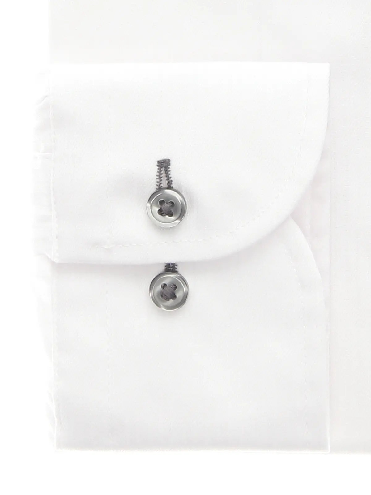 ▽ワイシャツ／長袖／形態安定／ホリゾンタルカラー／シャドーストライプ／BASIC／ドレスシャツ ホワイト 首周り:39cm,裄丈:86cm