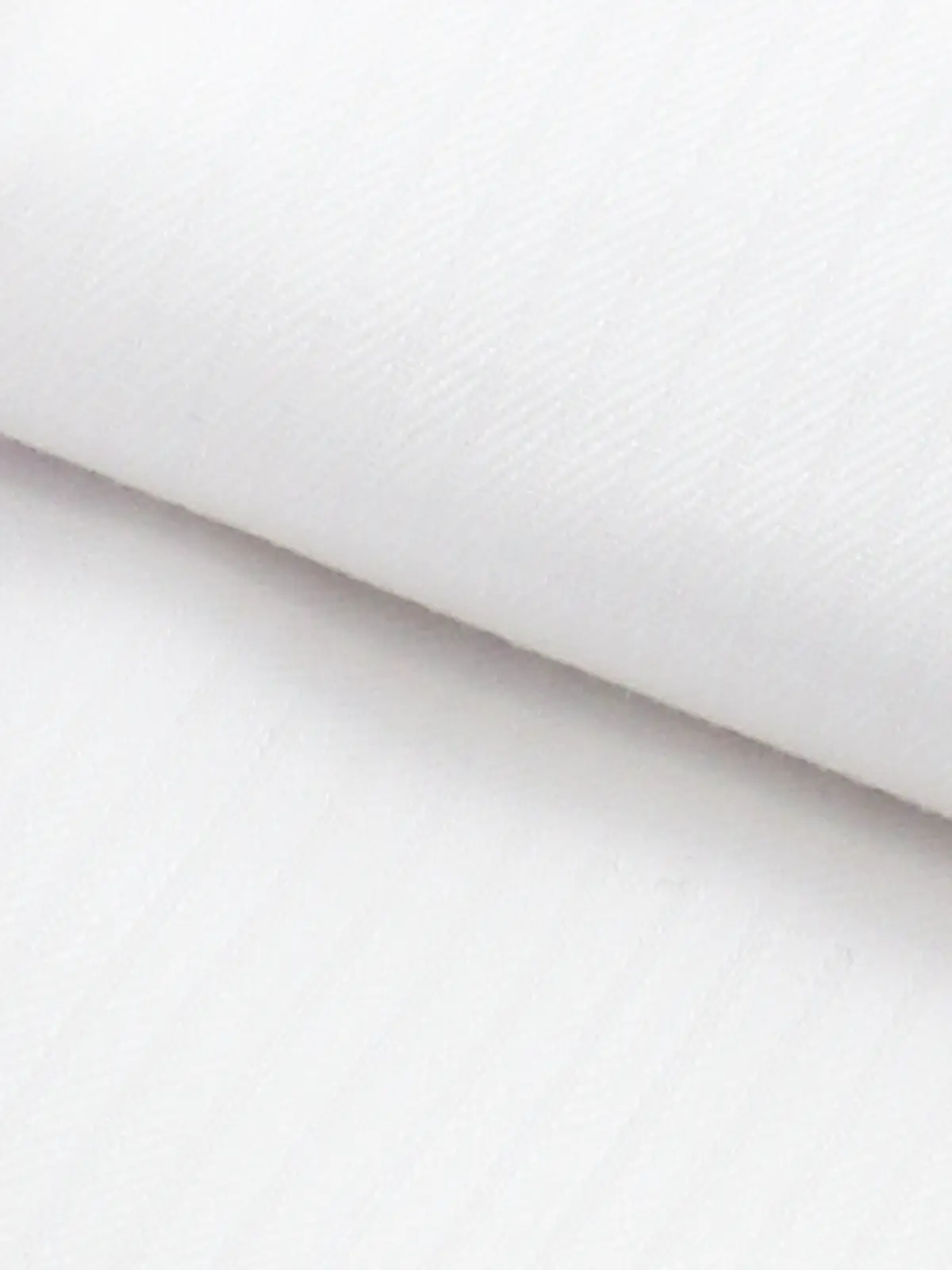 ▽ワイシャツ／長袖／形態安定／ホリゾンタルカラー／シャドーストライプ／BASIC／ドレスシャツ ホワイト 首周り:39cm,裄丈:86cm