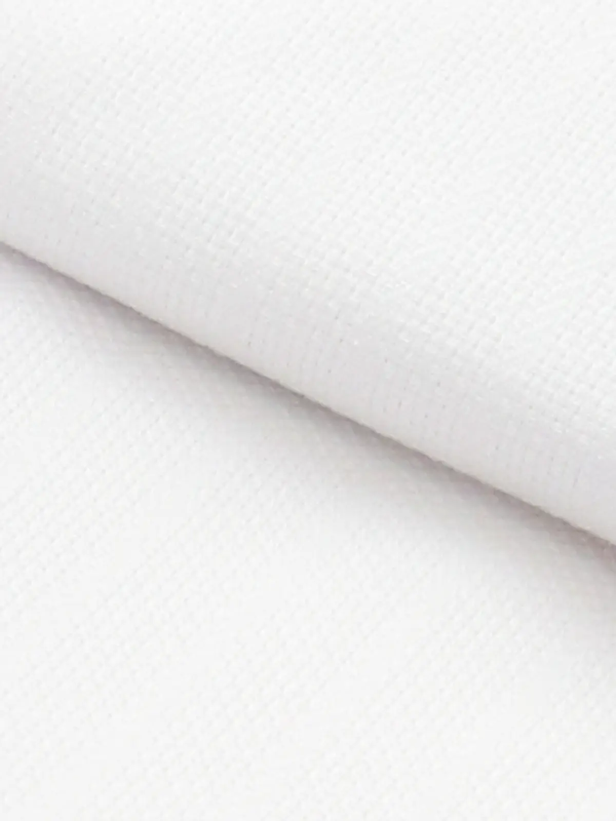 ▽ワイシャツ／長袖／形態安定／ボタンダウンカラー／シャドーストライプ／BASIC／ドレスシャツ ホワイト 首周り:39cm,裄丈:86cm