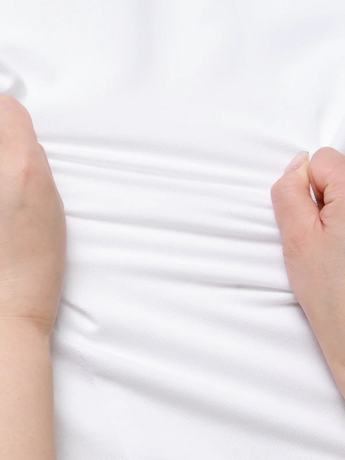 "超"伸びる涼しい最高シャツ/ワイシャツ/ノンアイロンジャージー/ワイドカラー/FIT/ドレスシャツ ホワイト 首周り:37cm,裄丈:80cm