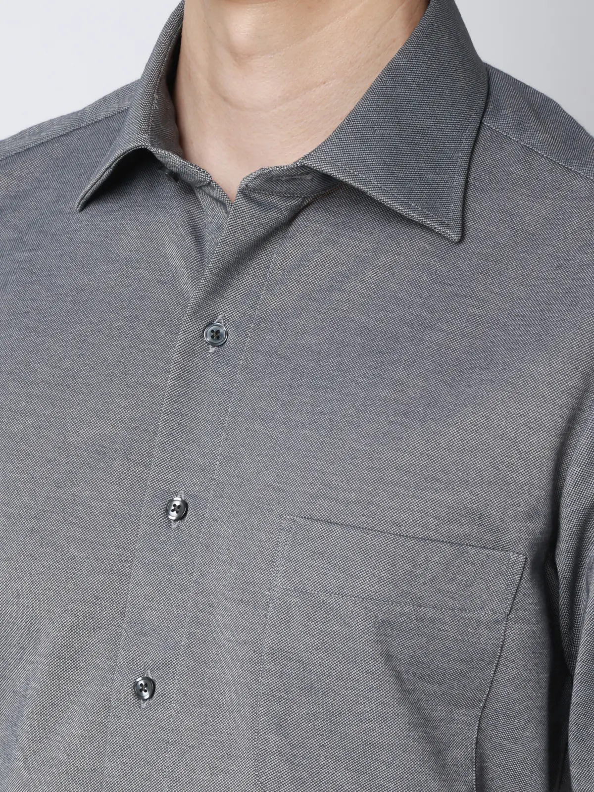 "超"伸びる涼しい最高シャツ／ワイシャツ／ノンアイロンジャージー／ワイドカラー／FIT／ドレスシャツ ネイビー 首周り:37cm,裄丈:80cm