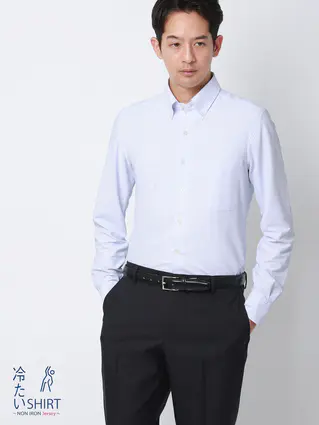 冷たいシャツ／ノンアイロンジャージードレスシャツ