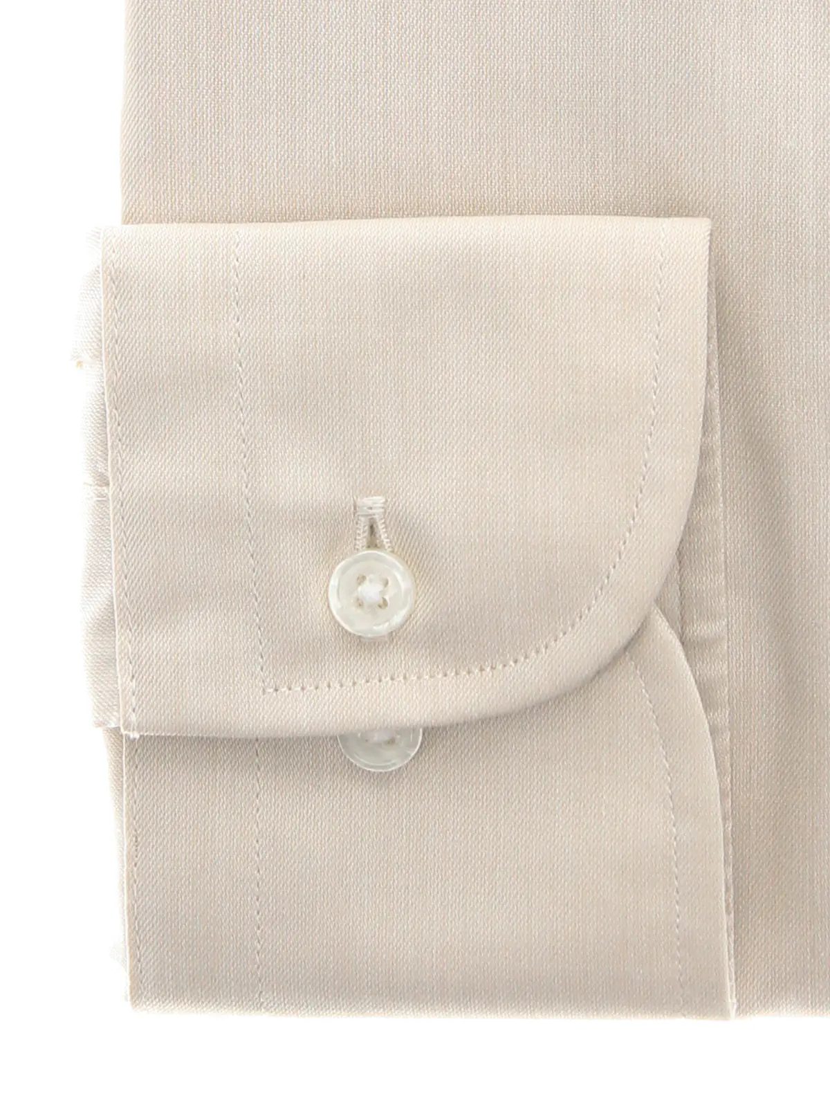 ワイシャツ/長袖/ノンアイロン/ワイドカラー/無地/BASIC/ドレスシャツ ベージュ 首周り:37cm,裄丈:80cm