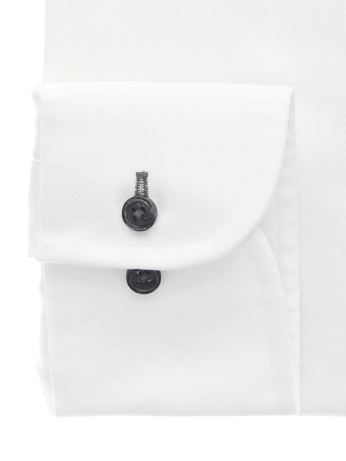 ワイシャツ／長袖／ノンアイロン／形態安定／ボタンダウンカラー／織柄／BASIC／ドレスシャツ ホワイト 首周り:37cm,裄丈:80cm