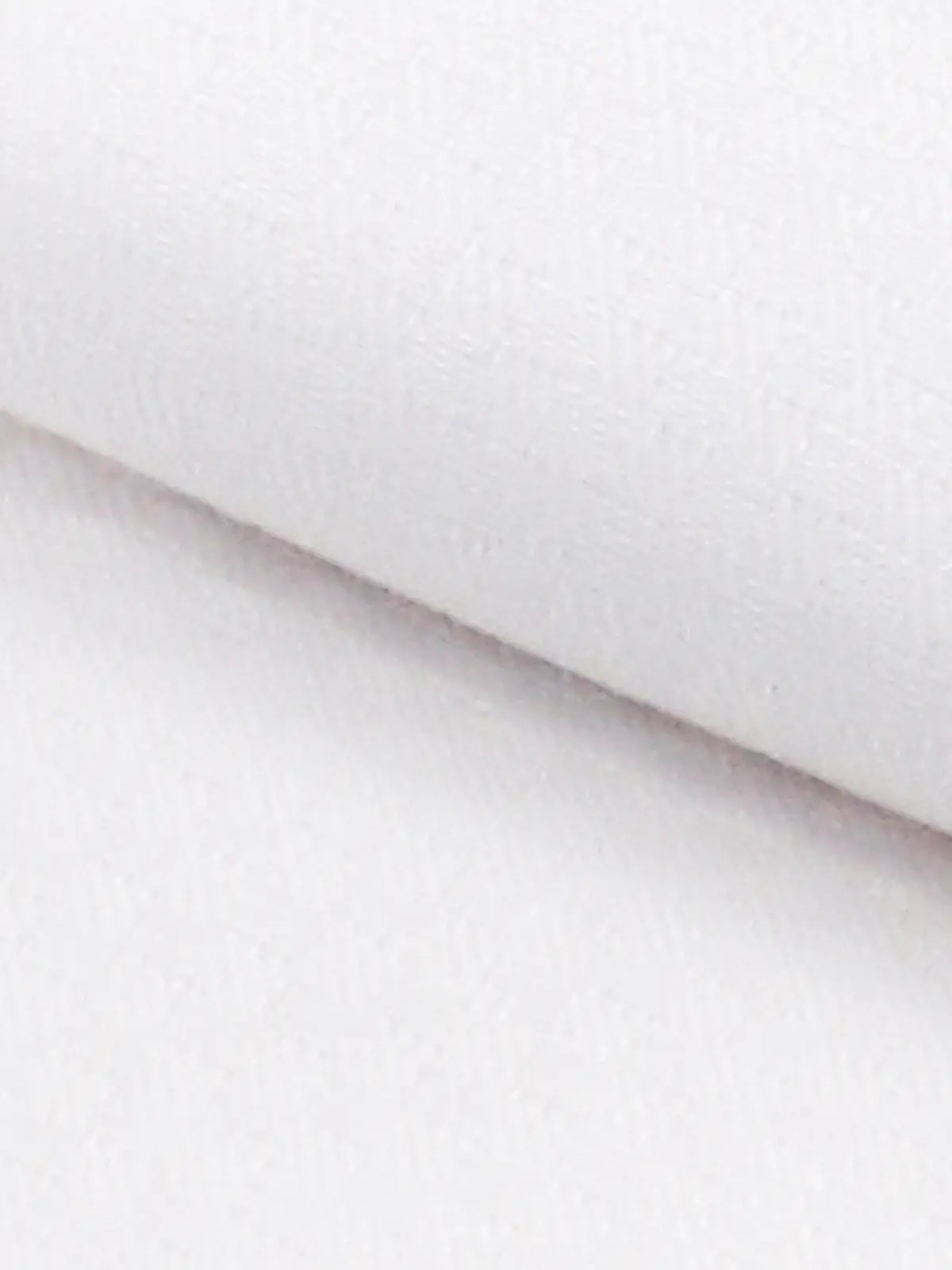 ▽ワイシャツ/長袖/ノンアイロン/形態安定/ワイドカラー/織柄/BASIC/ドレスシャツ ホワイト 首周り:37cm,裄丈:80cm