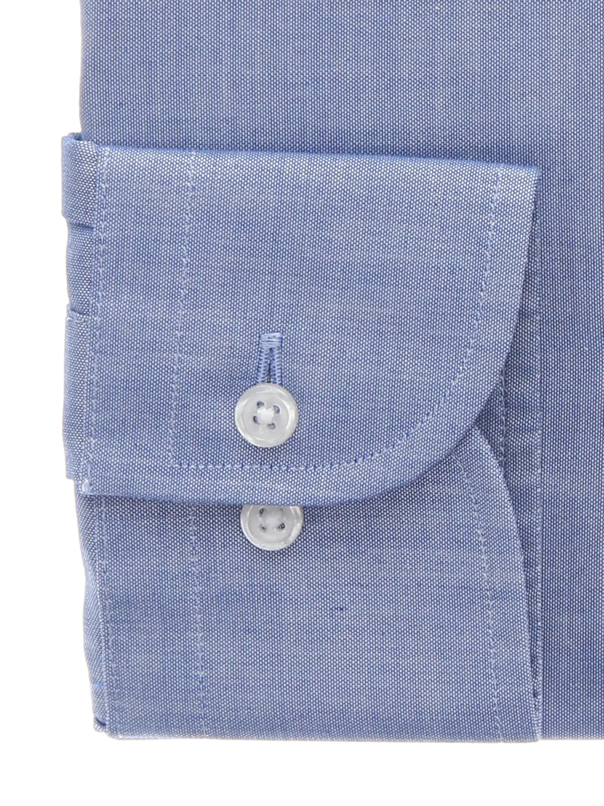 ワイシャツ/長袖/ノンアイロン/形態安定/ボタンダウンカラー/無地/BASIC/ドレスシャツ ブルー 首周り:37cm,裄丈:80cm