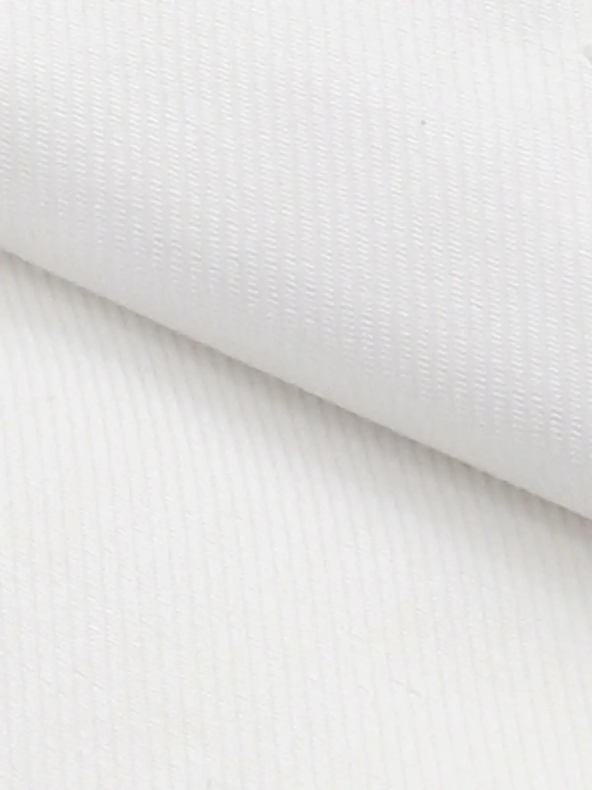 ワイシャツ／長袖／ノンアイロン／ワイドカラー／織柄／BASIC／ドレスシャツ ホワイト 首周り:37cm,裄丈:80cm