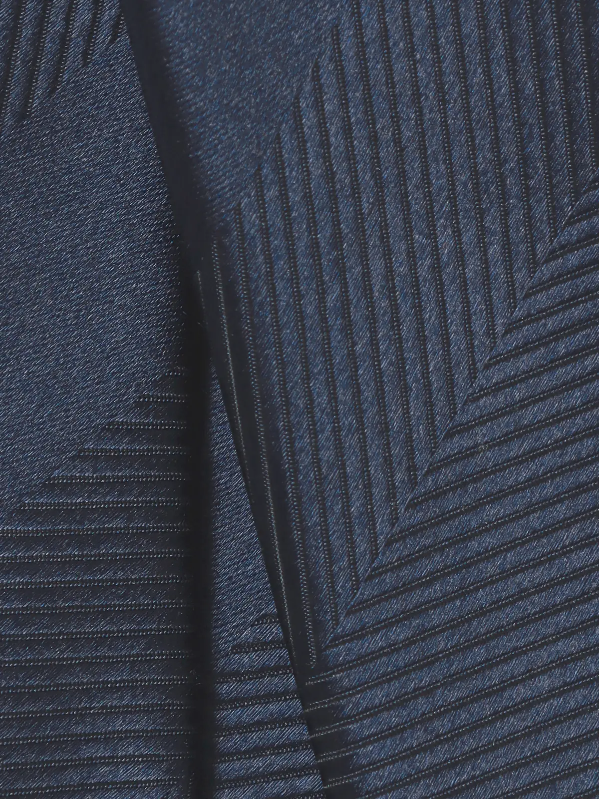 ネクタイ/シルクポリエステル/ヘリンボーン ネイビー 0