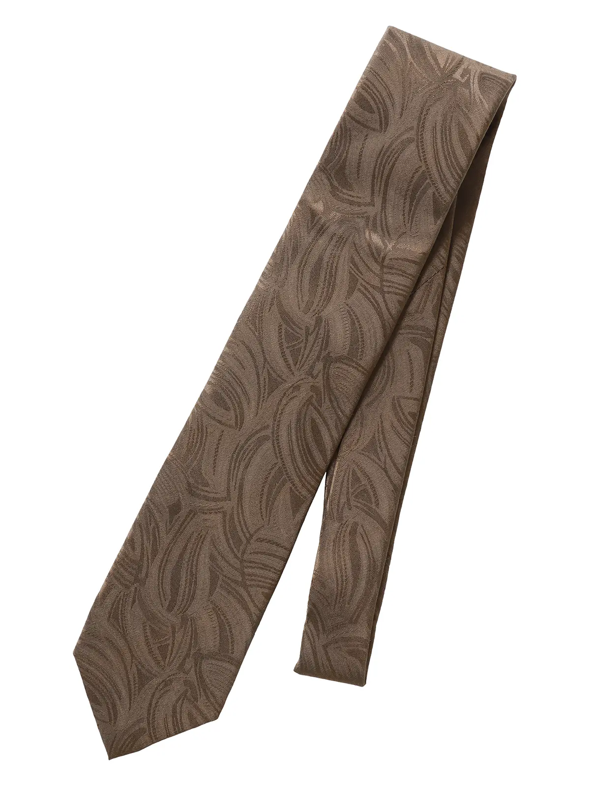 ネクタイ/小倉織物/JAPAN MADE/シルク/総柄 ブラウン 0