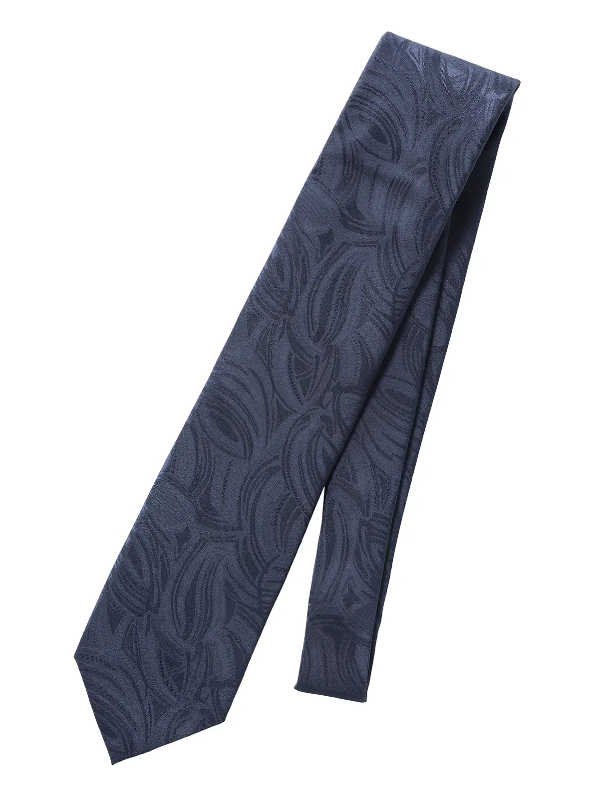 ネクタイ／小倉織物／JAPAN MADE／シルク／総柄 ネイビー 0