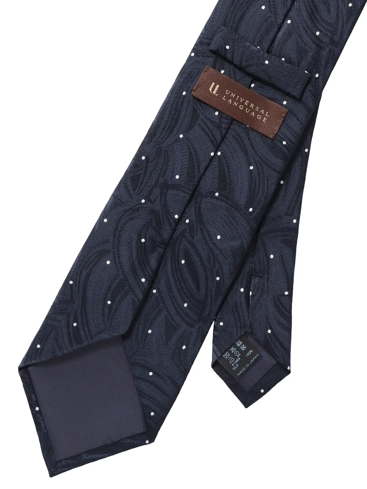 ネクタイ/小倉織物/JAPAN MADE/シルク/ドット ネイビー 0