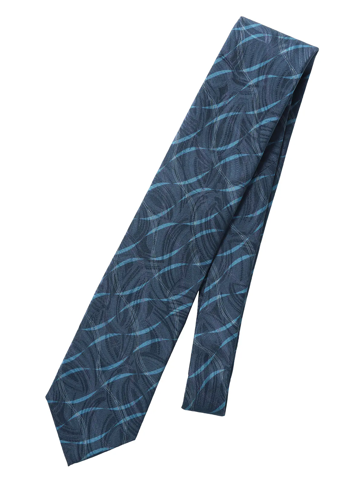 ネクタイ/小倉織物/JAPAN MADE/シルク/総柄 ネイビー 0