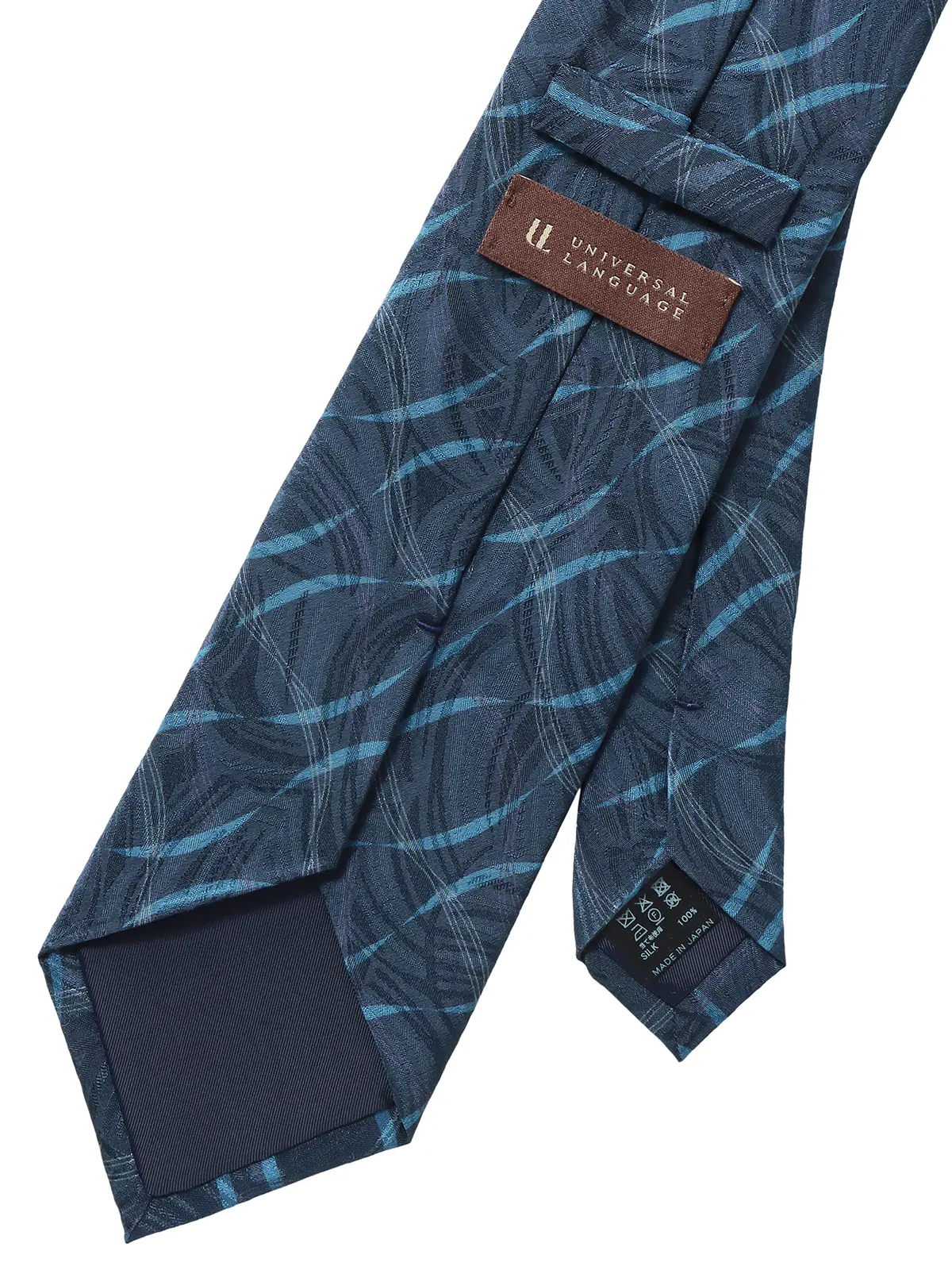 ネクタイ/小倉織物/JAPAN MADE/シルク/総柄 ネイビー 0