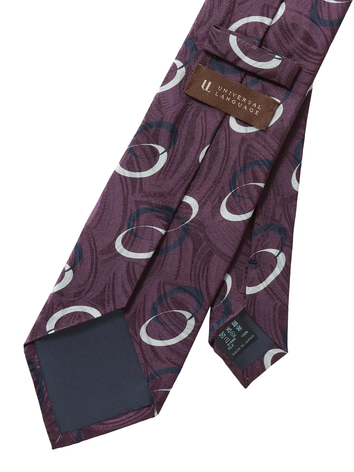 ネクタイ/小倉織物/JAPAN MADE/シルク/総柄 パープル 0
