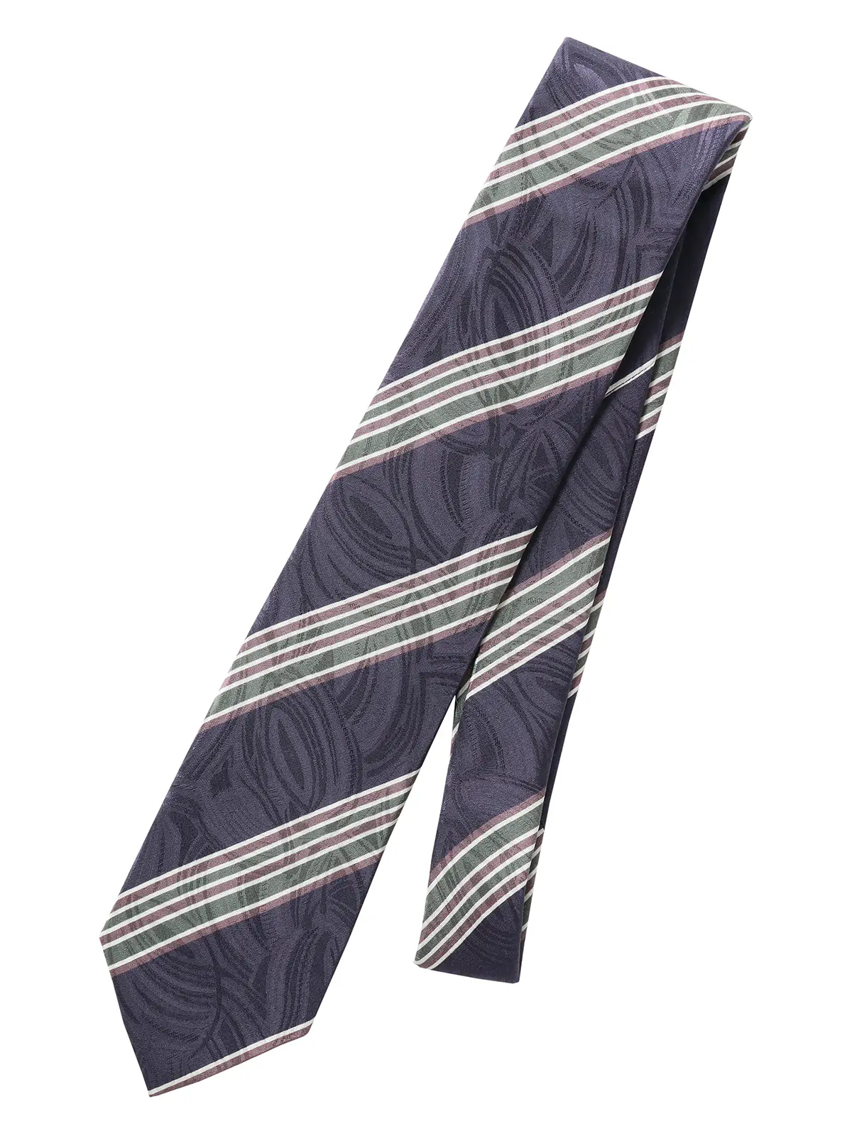 ネクタイ/小倉織物/JAPAN MADE/シルク/ストライプ ネイビー 0