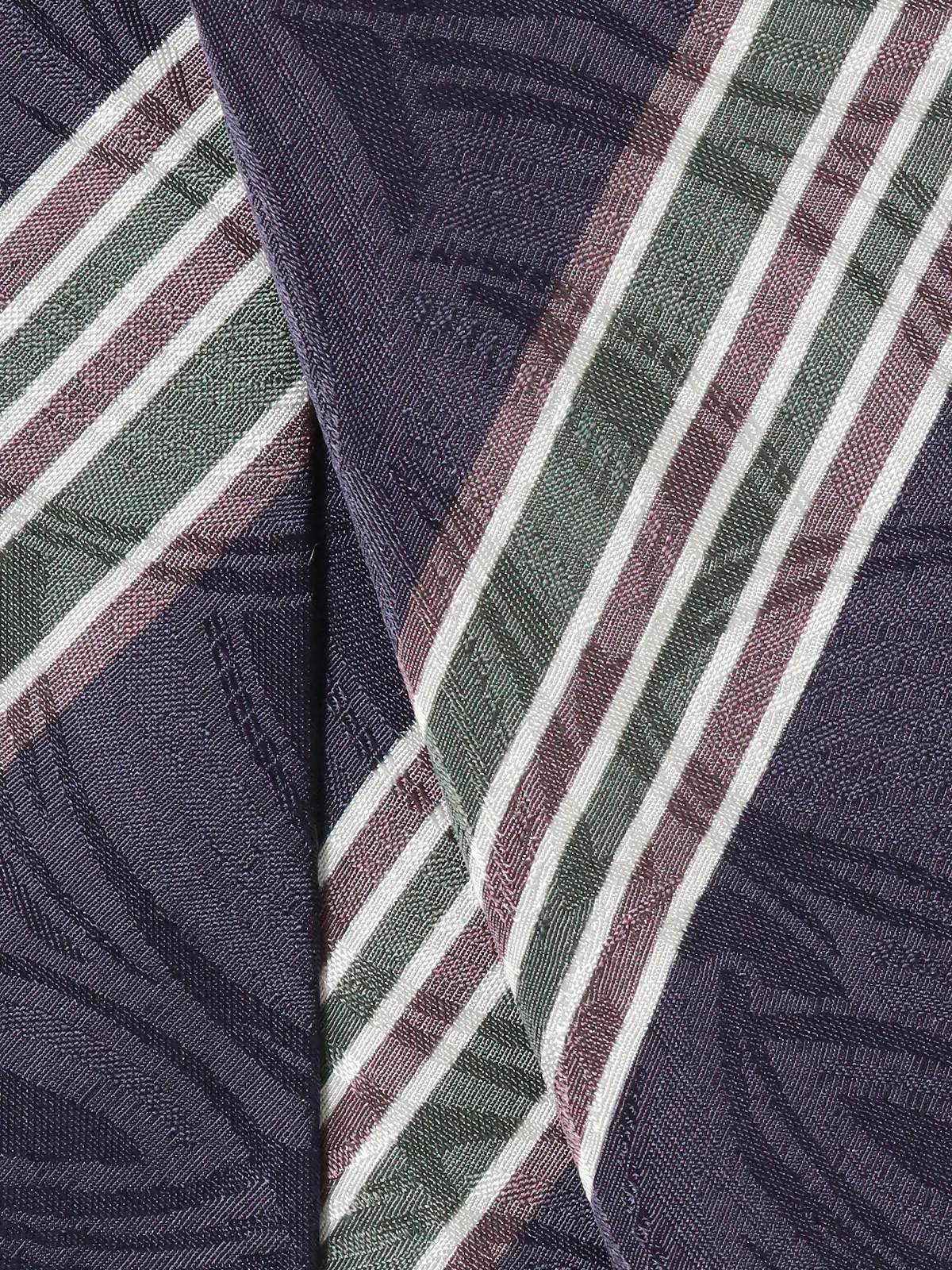 ネクタイ/小倉織物/JAPAN MADE/シルク/ストライプ ネイビー 0