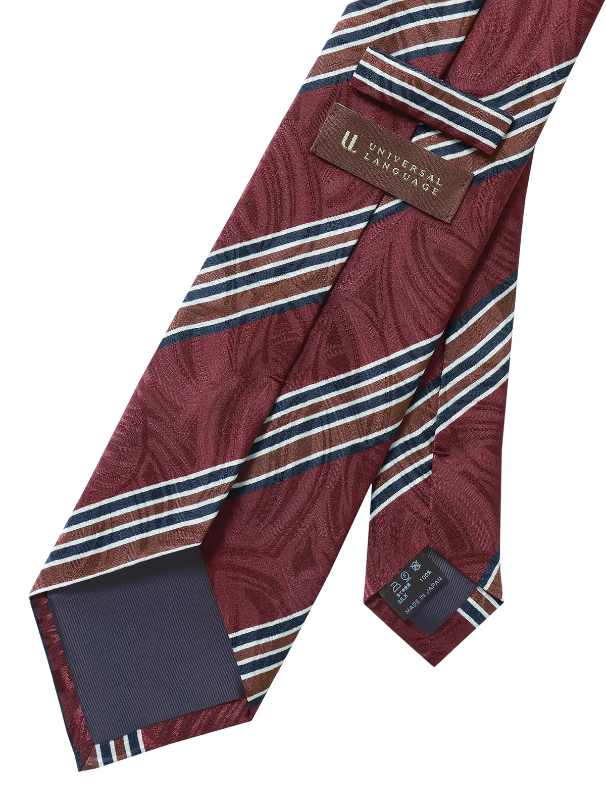 ネクタイ/小倉織物/JAPAN MADE/シルク/ストライプ レッド 0