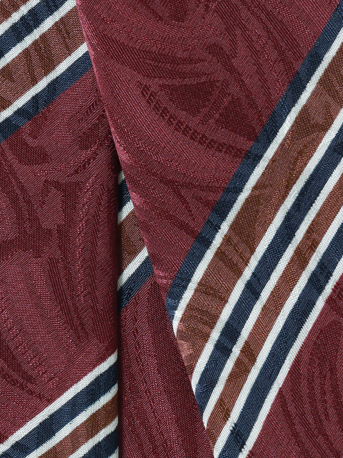 ネクタイ/小倉織物/JAPAN MADE/シルク/ストライプ レッド 0