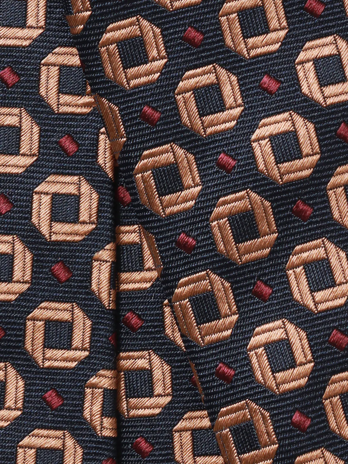 ネクタイ／桐生織／JAPAN MADE／シルク／小紋 ネイビー 1