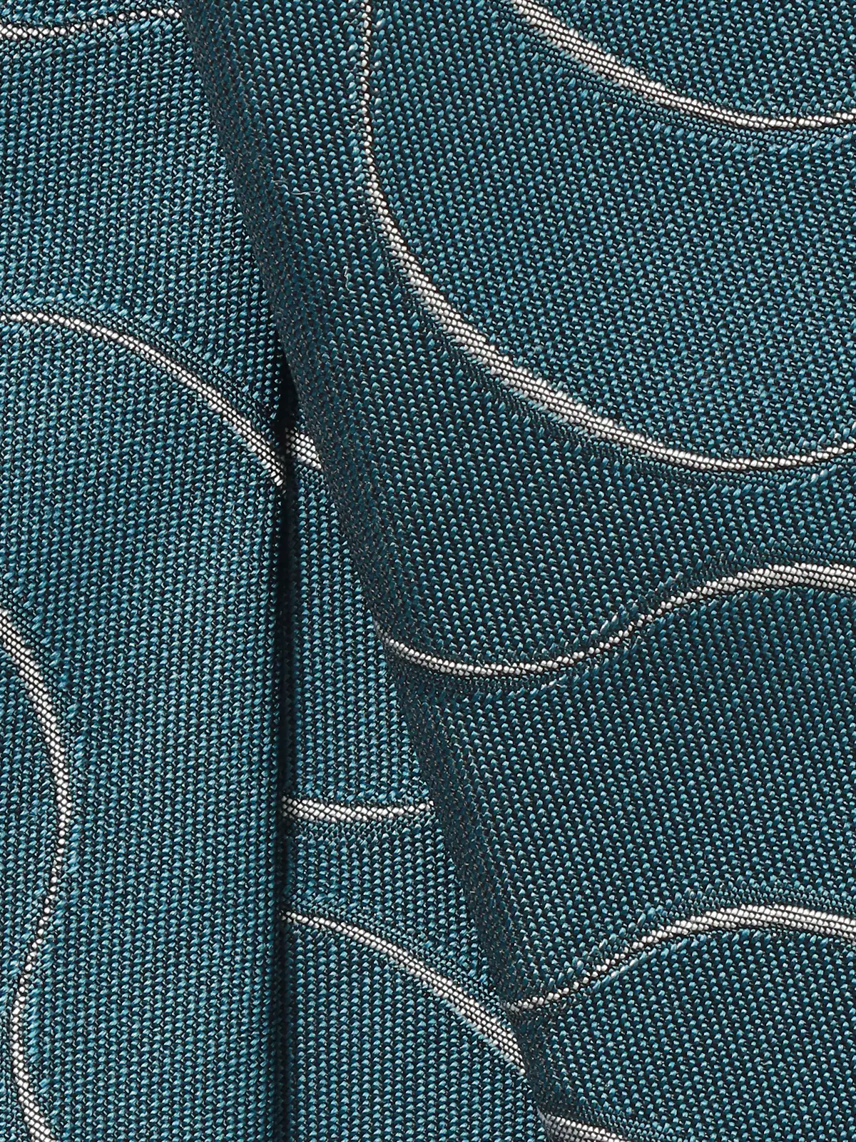 ネクタイ/ふじやま織/JAPAN MADE/シルク/総柄 グリーン 0