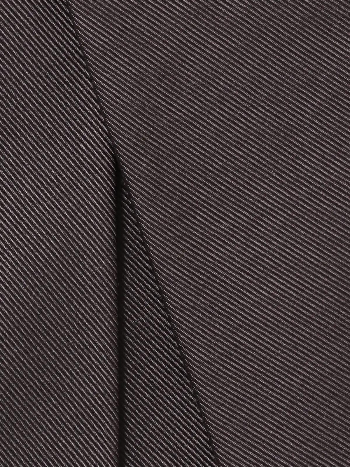 ネクタイ／モガドール／JAPAN MADE／シルクコットン／無地 ブラウン 0