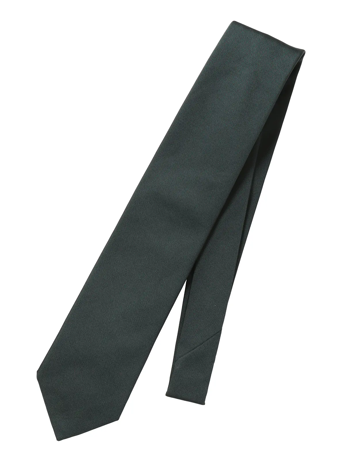 ネクタイ／モガドール／JAPAN MADE／シルクコットン／無地 グリーン 0