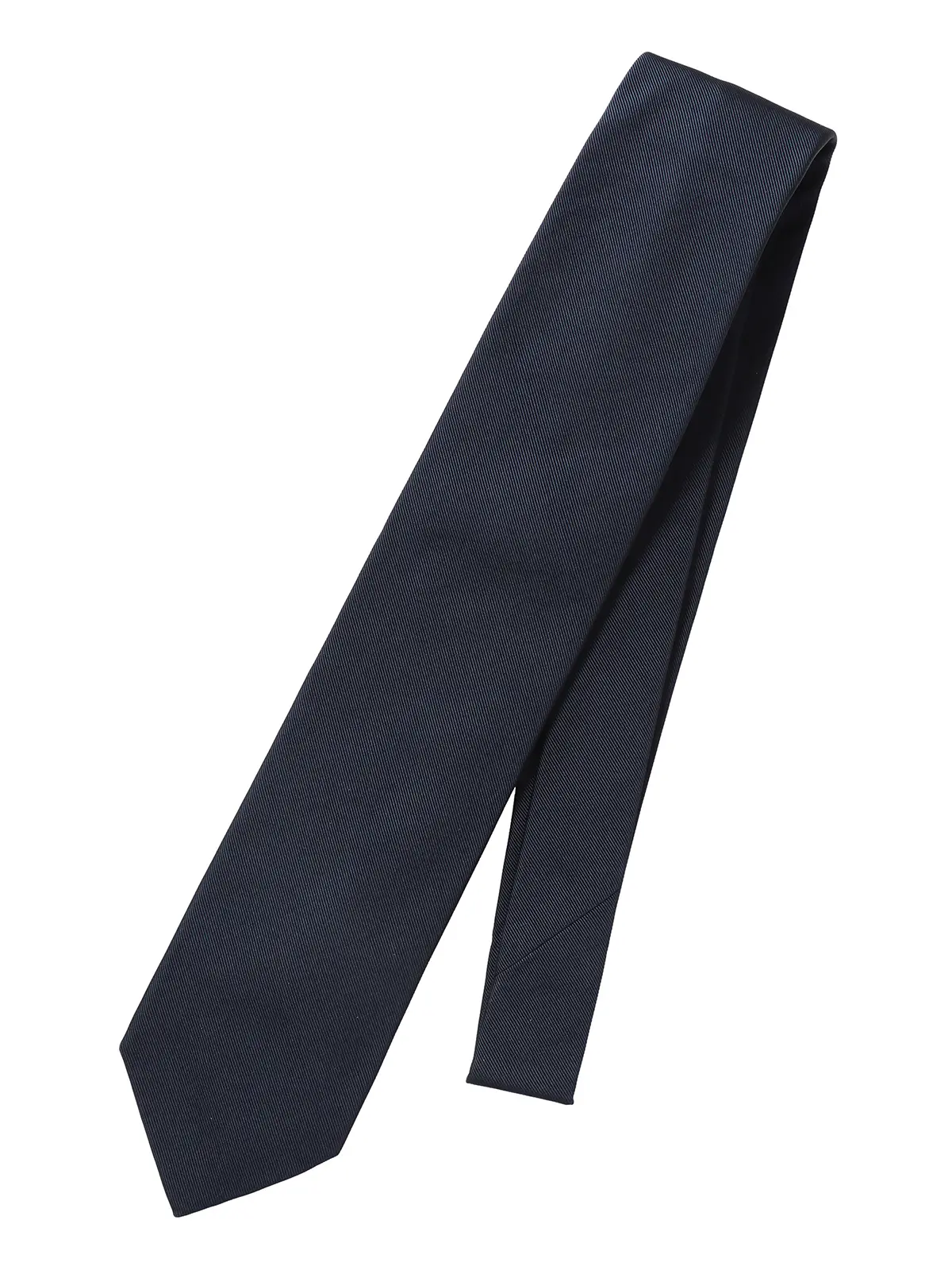 ネクタイ／モガドール／JAPAN MADE／シルクコットン／無地 ネイビー 0