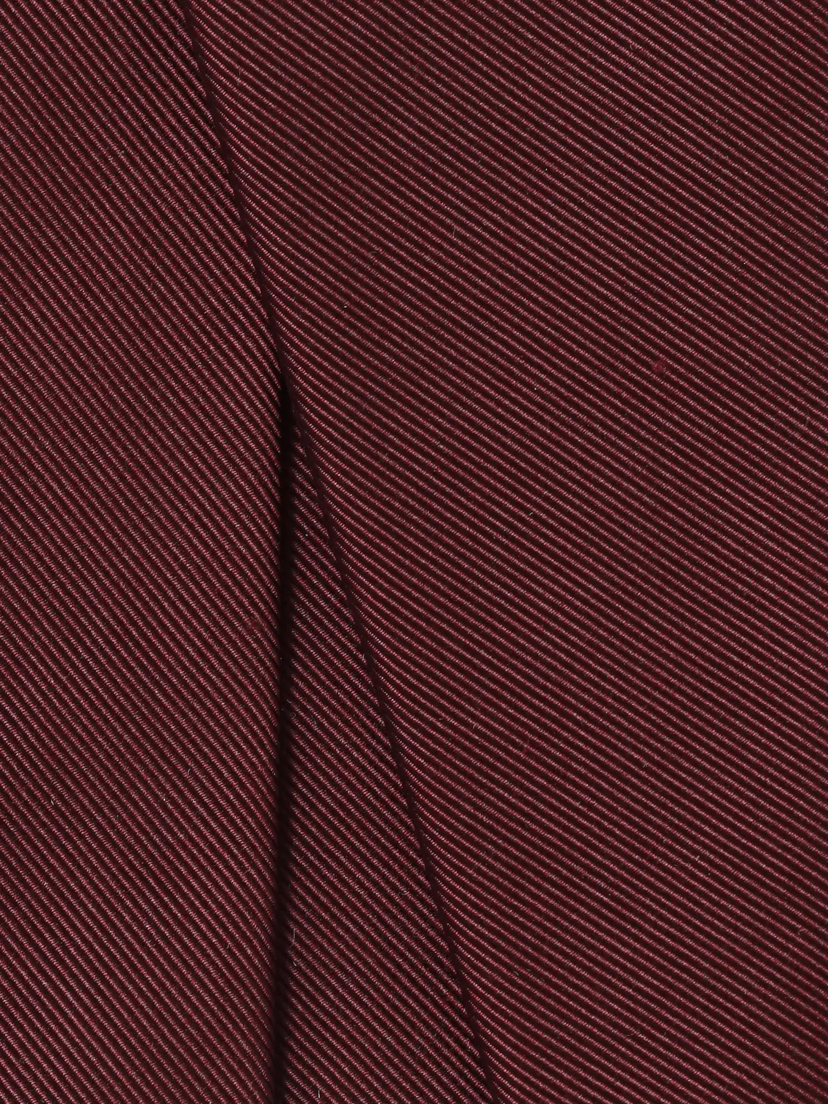 ネクタイ／モガドール／JAPAN MADE／シルクコットン／無地 ボルドー 0