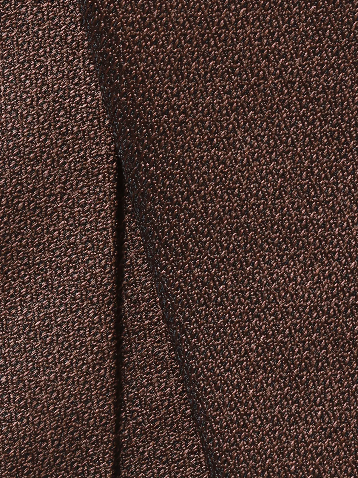 ネクタイ/ふじやま織/JAPAN MADE/シルク/無地 ブラウン 0