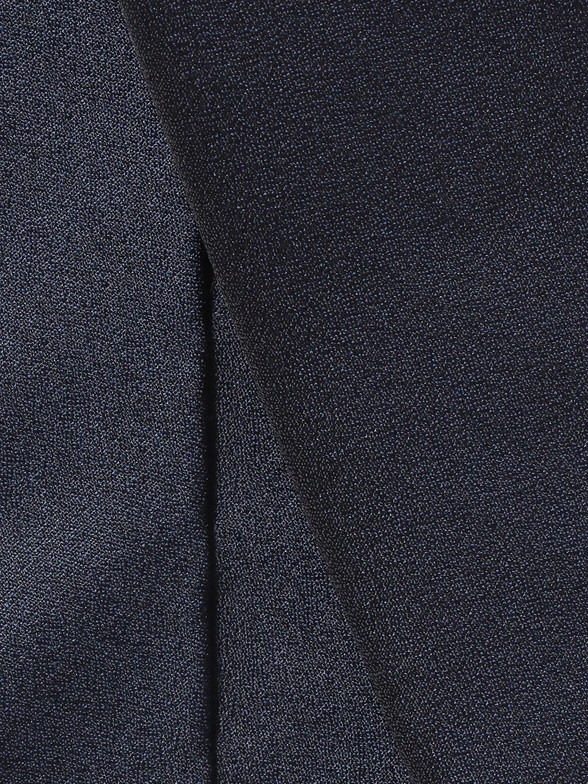 ネクタイ／ふじやま織／JAPAN MADE／シルク／無地 ネイビー 2