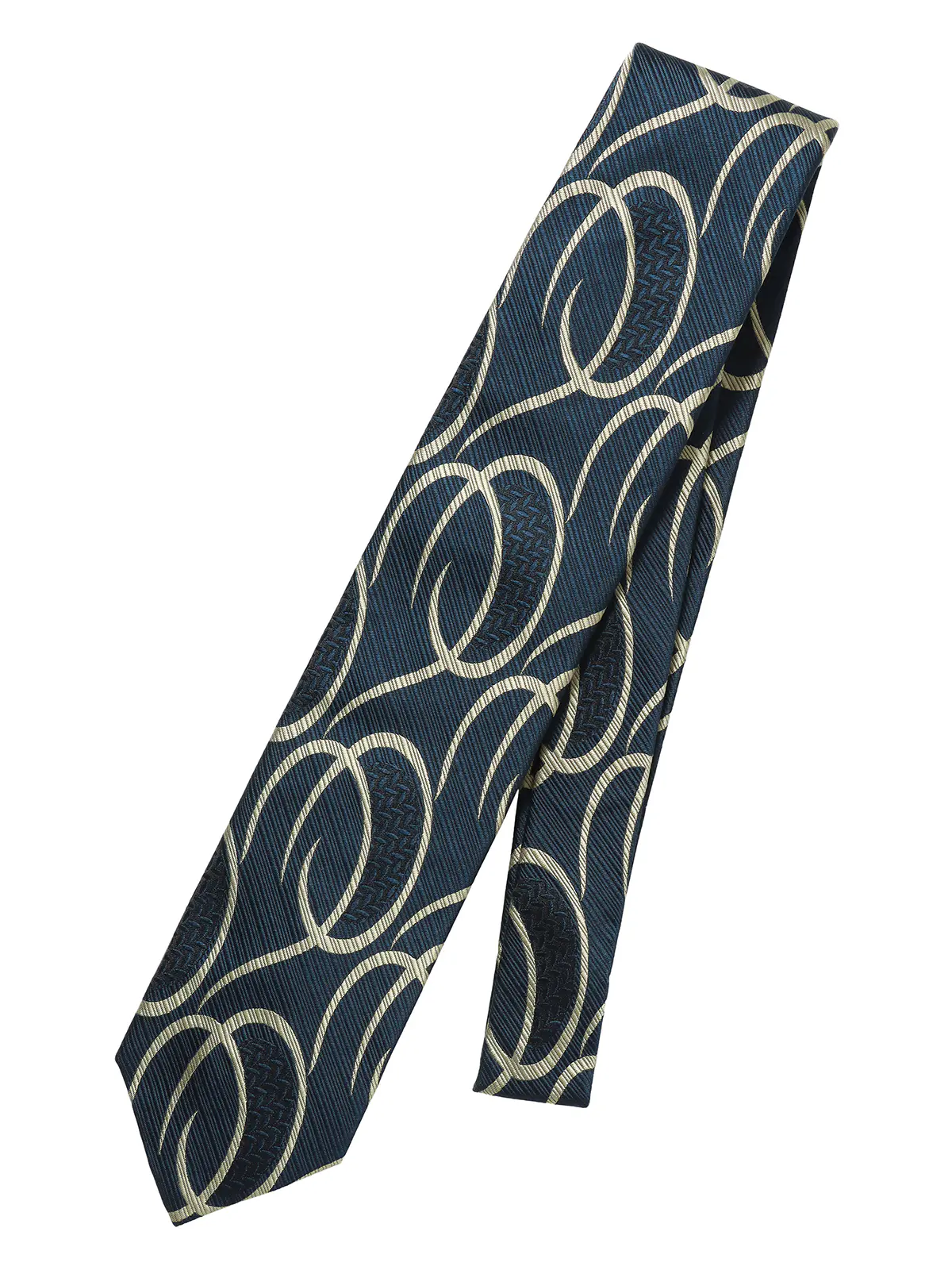 ネクタイ/桐生織/JAPAN MADE/シルク/総柄 ネイビー 0