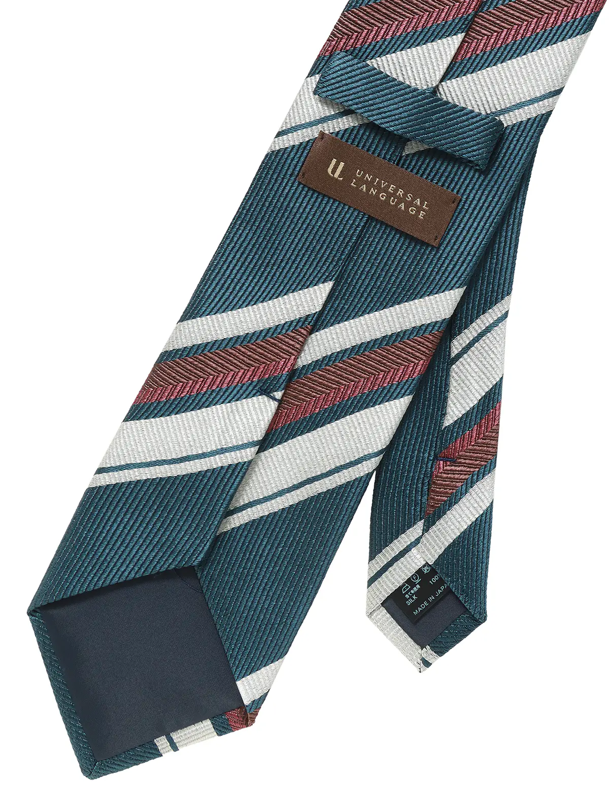 ネクタイ／ふじやま織／JAPAN MADE／シルク／ストライプ ブルー 1